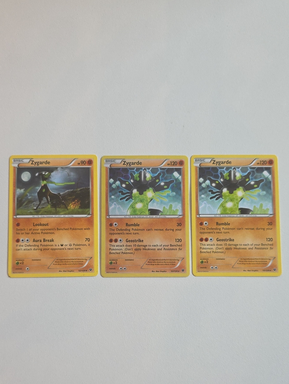 Pokemon Zygarde Cards